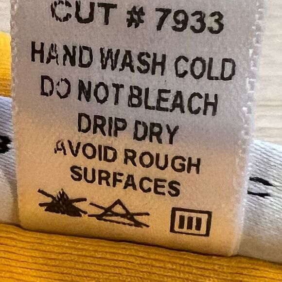 Robin Piccone Luca Bandeau Strapless One Piece Swimsuit Belted Mustard Womens 10 - Picture 6 of 15